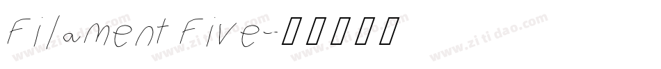Filament Five字体转换